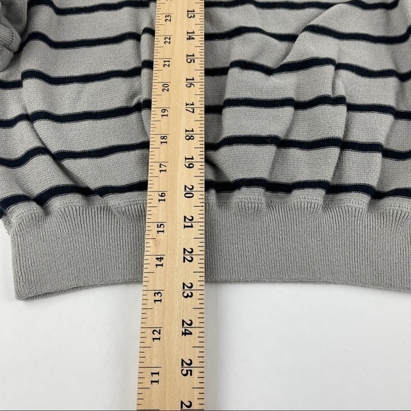 Grace Elements Sweatshirt Womens XXL Gray Black Striped - Picture 6 of 9